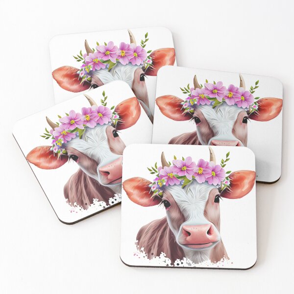 Item preview, Floral Cow designed and sold by ColourCove .