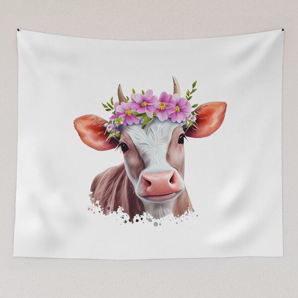 Item preview, Floral Cow designed and sold by ColourCove .