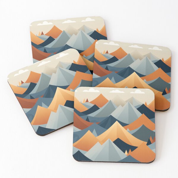 Item preview, Color Mountains Pattern  designed and sold by NicolasGlowArt.