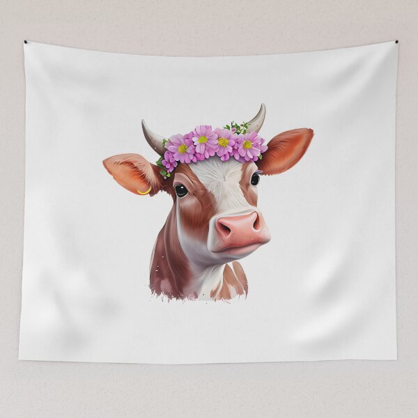 Item preview, Floral Cow designed and sold by ColourCove .