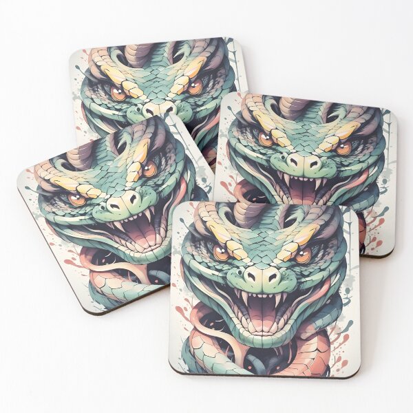Item preview, Snake Colourful Watercolor  designed and sold by Dilendor.