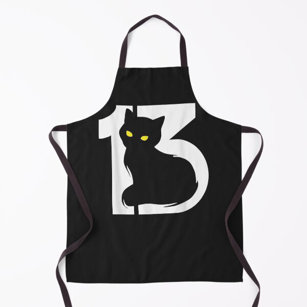 Item preview, Unlucky Number 13 Cat Silhouette designed and sold by oHdK4cIMeYqy.