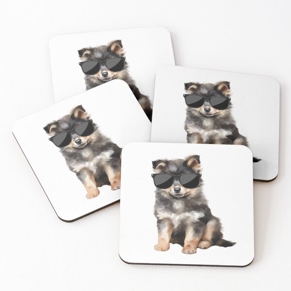 Item preview, Finnish Lapphund Puppy Wearing Sunglasses designed and sold by TheAnimalZ00.