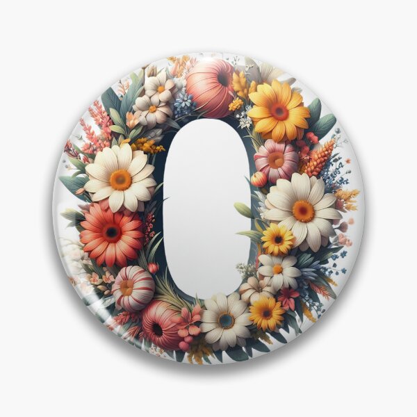 Item preview, Letter “O” containing flowers designed and sold by yeekazar.