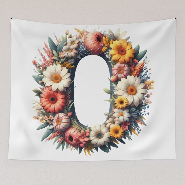 Item preview, Letter “O” containing flowers designed and sold by yeekazar.