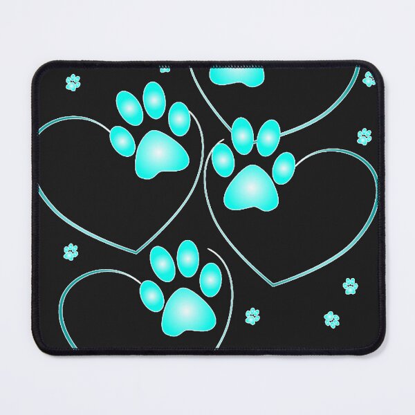 Item preview, Urquoise Hearts With Paws Of A Dog Or Cat   designed and sold by oHdK4cIMeYqy.