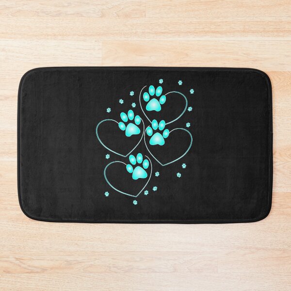 Item preview, Urquoise Hearts With Paws Of A Dog Or Cat   designed and sold by oHdK4cIMeYqy.
