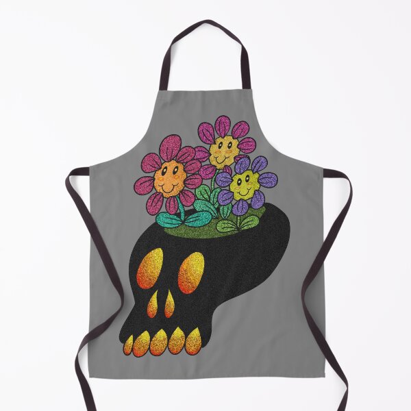 Item preview, Rubber hose style skull and flowers designed and sold by Sarah k Stevenson.