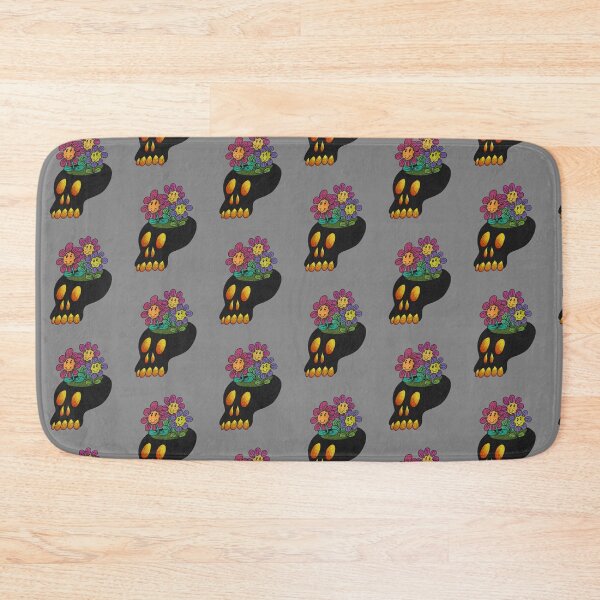 Item preview, Rubber hose style skull and flowers  designed and sold by Sarah k Stevenson.