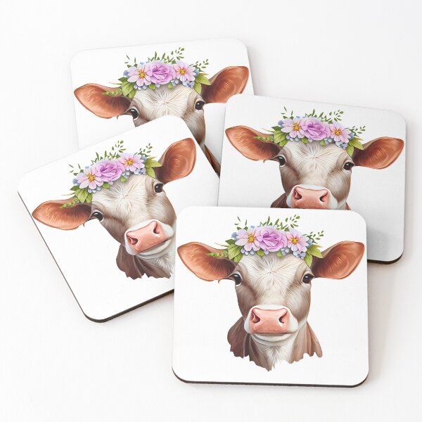 Item preview, Floral Cow designed and sold by ColourCove .