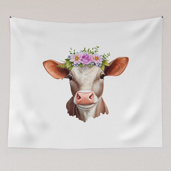 Item preview, Floral Cow designed and sold by ColourCove .
