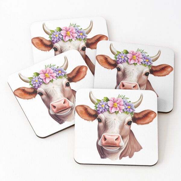 Item preview, Floral Cow designed and sold by ColourCove .