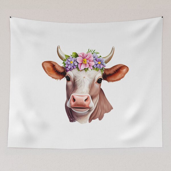 Item preview, Floral Cow designed and sold by ColourCove .