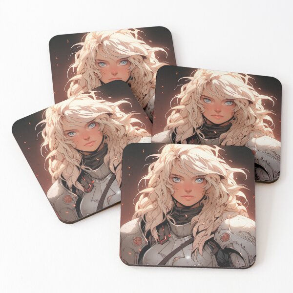Item preview, Platinum Vigilant Crusader Anime Girl designed and sold by bubblegoth.