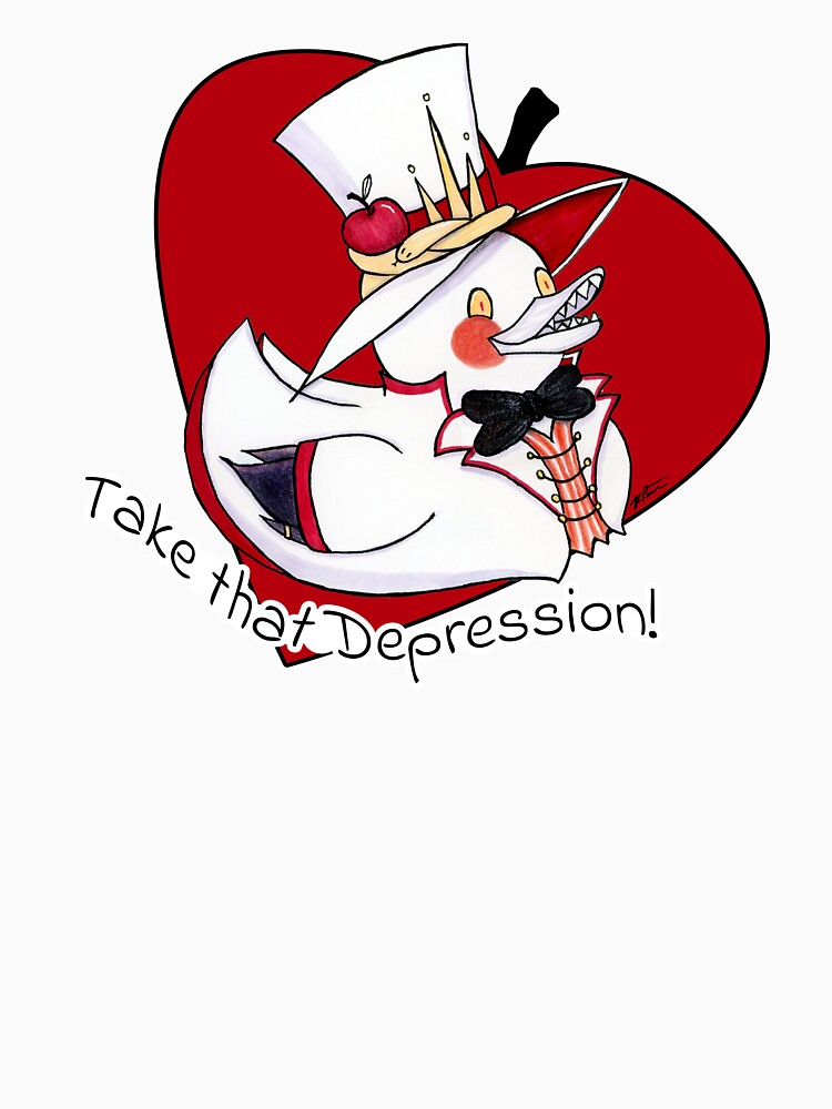 Thumbnail 7 of 7, Classic T-Shirt, Hazbin Hotel: Lucifer Rubber Duck designed and sold by ImagineMeraki.