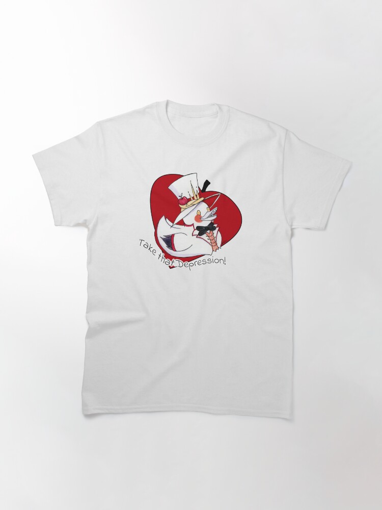 Thumbnail 3 of 7, Classic T-Shirt, Hazbin Hotel: Lucifer Rubber Duck designed and sold by ImagineMeraki.