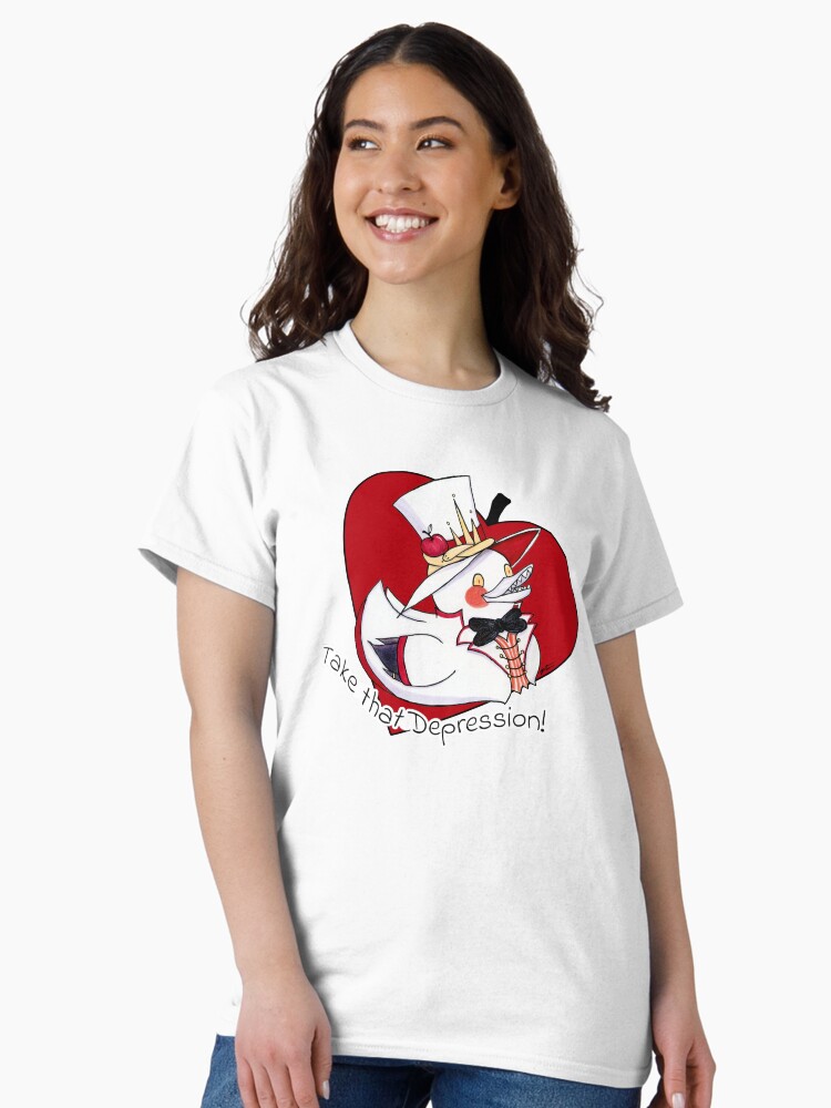 Thumbnail 1 of 7, Classic T-Shirt, Hazbin Hotel: Lucifer Rubber Duck designed and sold by ImagineMeraki.