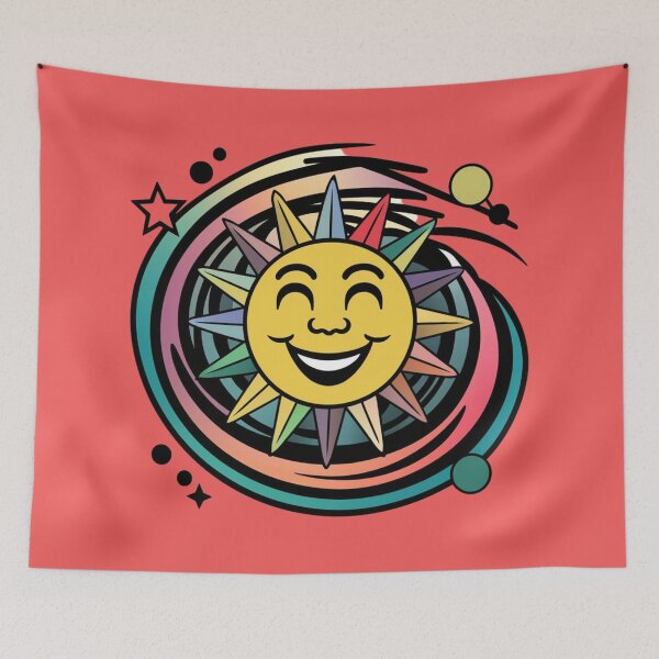 Item preview, Smiling Sun Illustration designed and sold by Azizullah Khan.