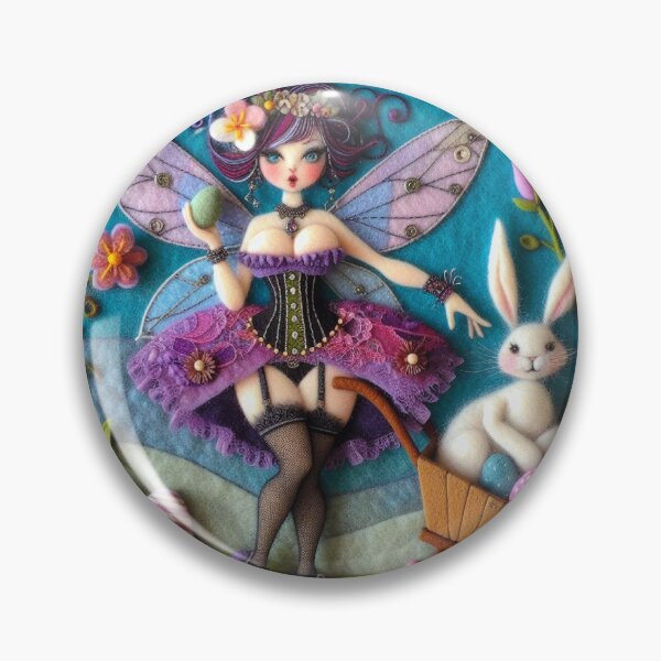 Item preview, Lavender Burlesque Easter Fairy designed and sold by FairytalePress.