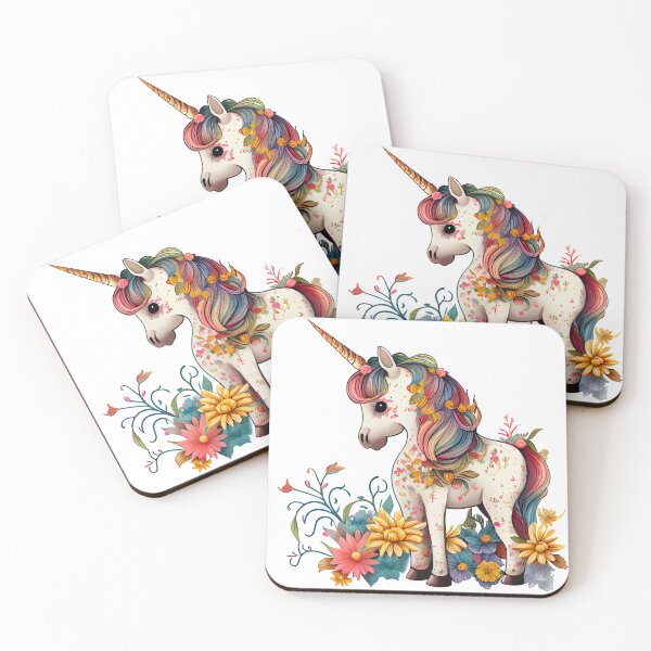 Item preview, Floral Unicorn designed and sold by ColourCove .