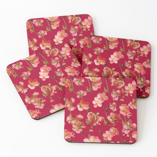 Item preview, Crabapple Blossoms 2024 on Cherry Red Repeat 5748 designed and sold by Art in My Loft.