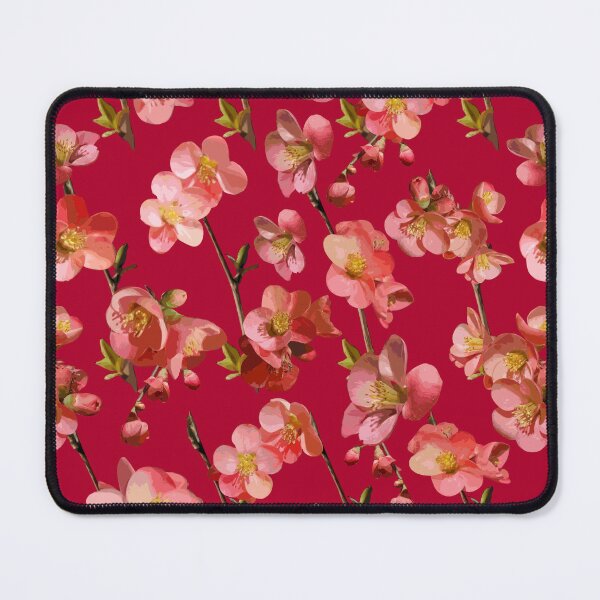 Item preview, Crabapple Blossoms 2024 on Cherry Red Repeat 5748 designed and sold by Art in My Loft.