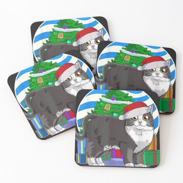 Item preview, Uxedo Cat Funny Santa Christmas Ree Decor  designed and sold by EJRWcxhoYKM5.