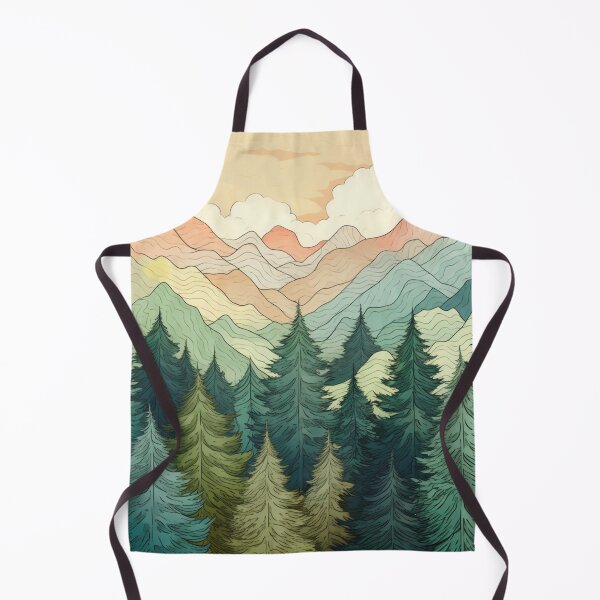 Item preview, Mountains Landscape Pattern designed and sold by NicolasGlowArt.