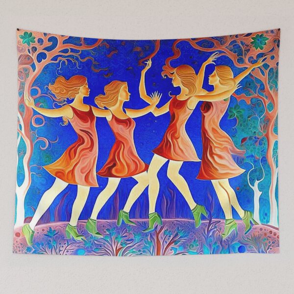 Item preview, Dancers Of The Blue Night  designed and sold by Owl-o-the-wisp.