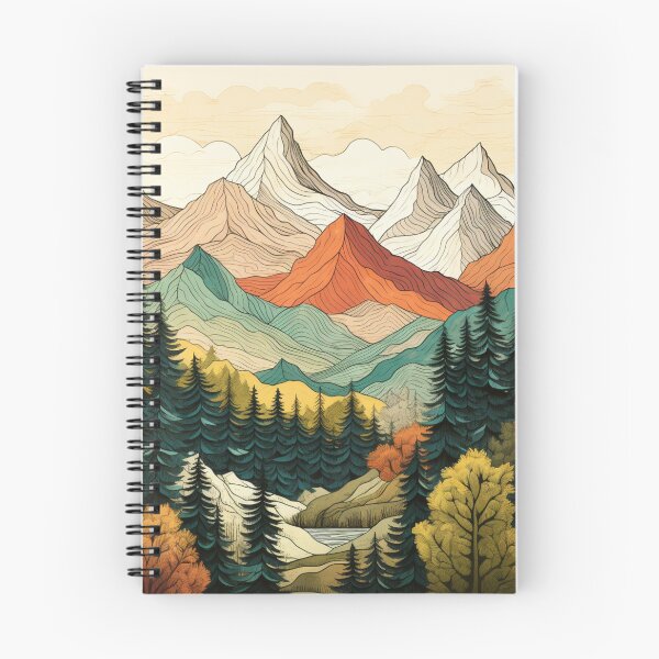 Item preview, Nature Mountains Landscape Pattern designed and sold by NicolasGlowArt.