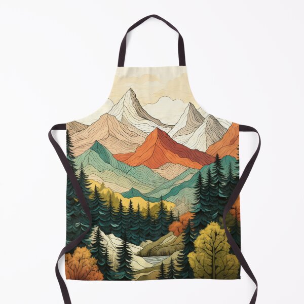 Item preview, Nature Mountains Landscape Pattern designed and sold by NicolasGlowArt.