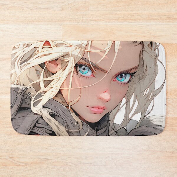 Item preview, Blue Eye Fantasy Valkyrie Warrior Anime Girl designed and sold by bubblegoth.