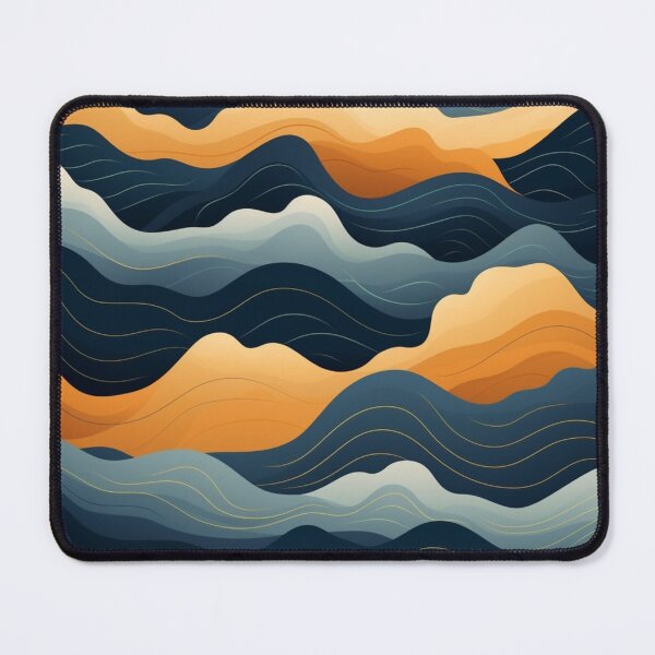 Item preview, Abstract Waves Pattern designed and sold by NicolasGlowArt.