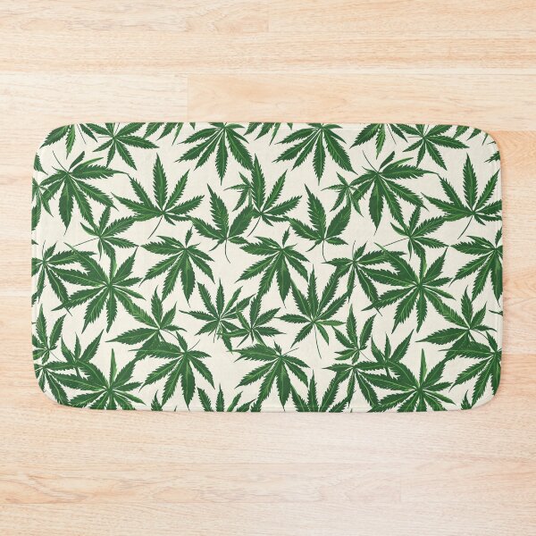 Item preview, Cannabis leaf pattern seamless digital arts designed and sold by Panom Suavichien.