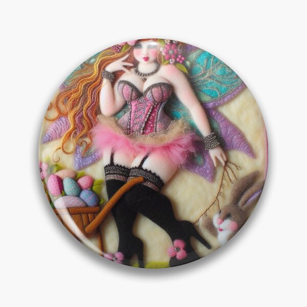 Item preview, Pink Burlesque Easter Fairy designed and sold by FairytalePress.