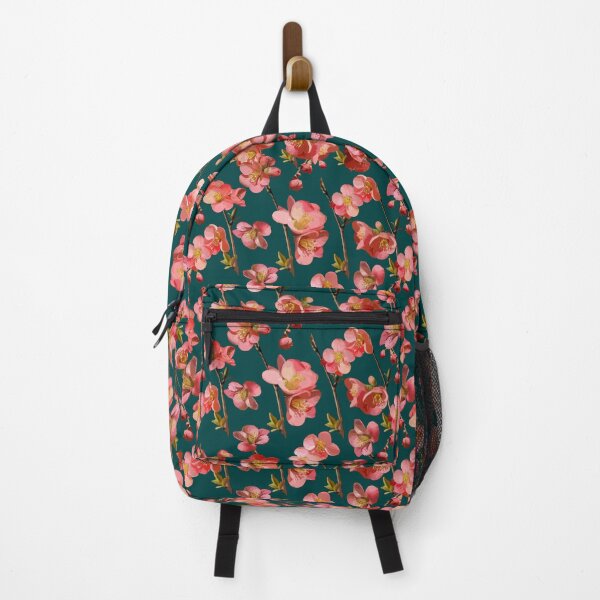 Item preview, Crabapple Blossoms 2024 on Dark Teal Repeat 5748 designed and sold by Art in My Loft.