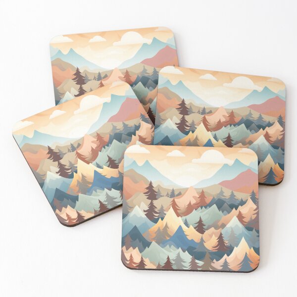 Item preview, Forest Mountains Nature Landscape designed and sold by NicolasGlowArt.