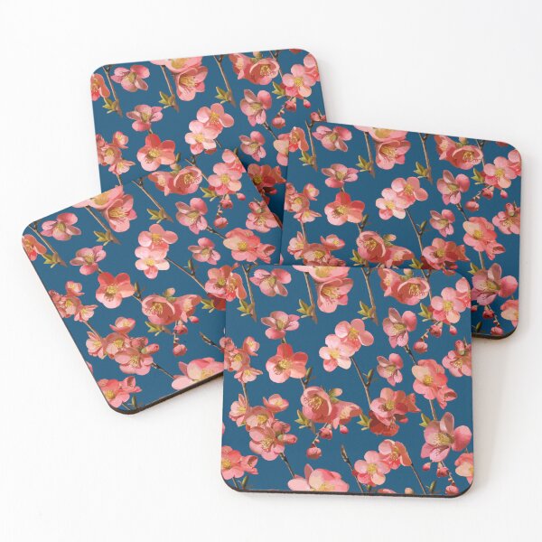 Item preview, Crabapple Blossoms 2024 on Deep Blue Repeat 5748 designed and sold by Art in My Loft.