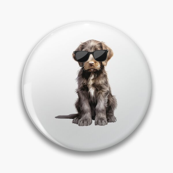 Item preview, German Wirehaired Pointer Puppy Wearing Sunglasses designed and sold by TheAnimalZ00.