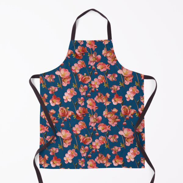 Item preview, Crabapple Blossoms 2024 on Deep Blue Repeat 5748 designed and sold by Art in My Loft.