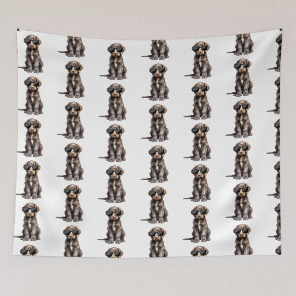 Item preview, German Wirehaired Pointer Puppy Wearing Sunglasses designed and sold by TheAnimalZ00.