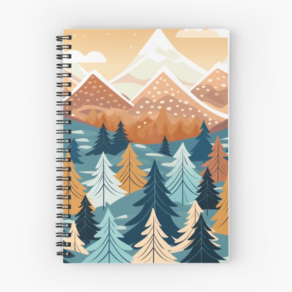 Item preview, Mountains Forest Nature Pattern designed and sold by NicolasGlowArt.
