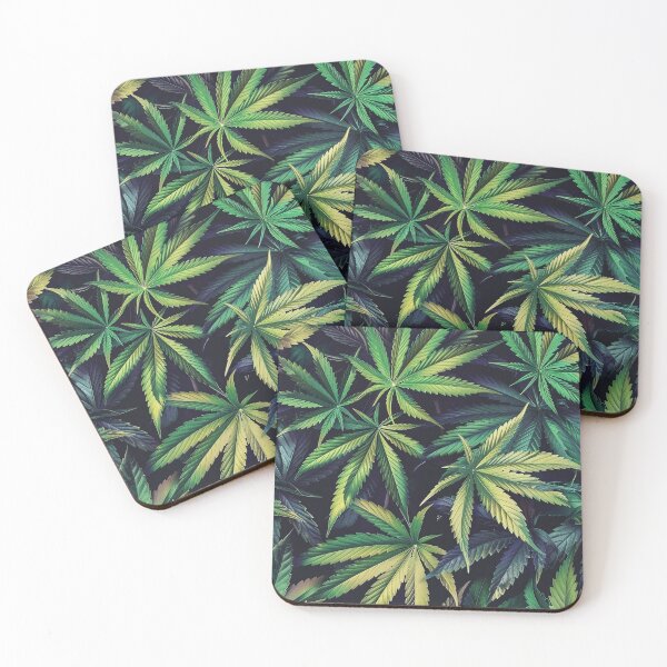 Item preview, Cannabis leaf pattern seamless digital arts designed and sold by Panom Suavichien.