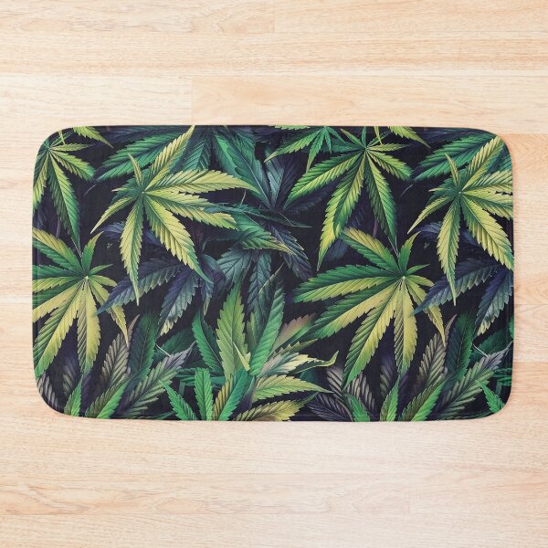 Item preview, Cannabis leaf pattern seamless digital arts designed and sold by Panom Suavichien.