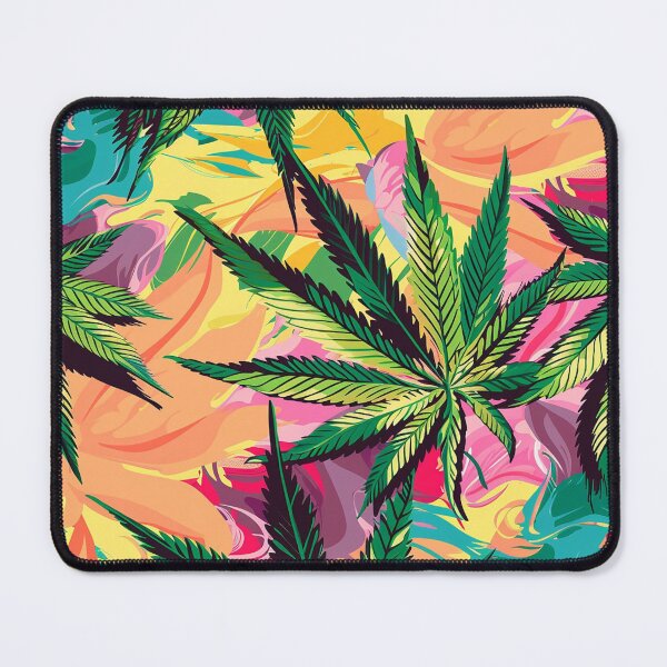 Item preview, Cannabis leaf pattern seamless digital arts designed and sold by Panom Suavichien.