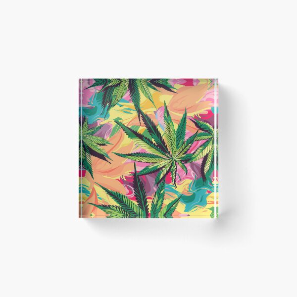 Item preview, Cannabis leaf pattern seamless digital arts designed and sold by Panom Suavichien.