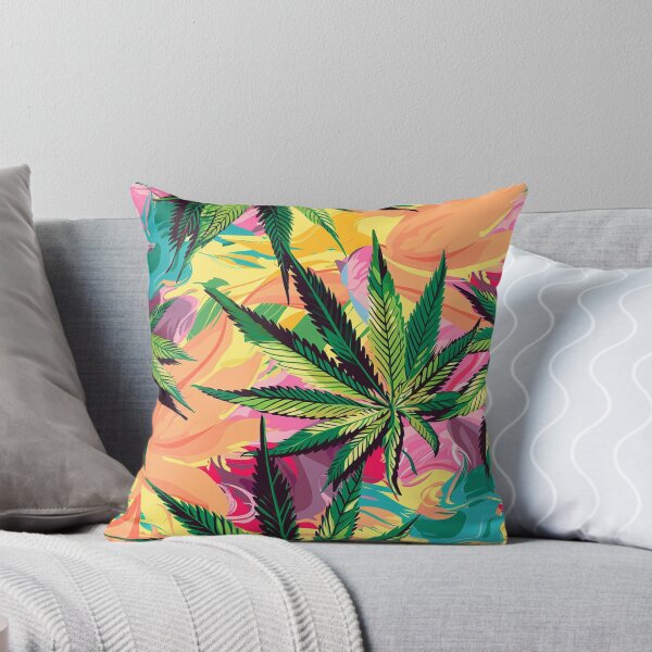 Item preview, Cannabis leaf pattern seamless digital arts designed and sold by Panom Suavichien.