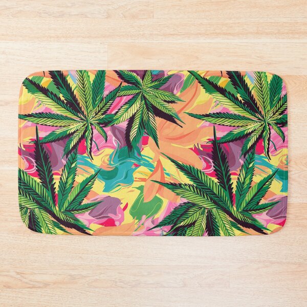 Item preview, Cannabis leaf pattern seamless digital arts designed and sold by Panom Suavichien.