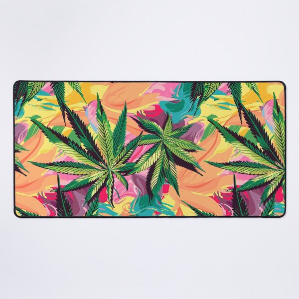 Item preview, Cannabis leaf pattern seamless digital arts designed and sold by Panom Suavichien.