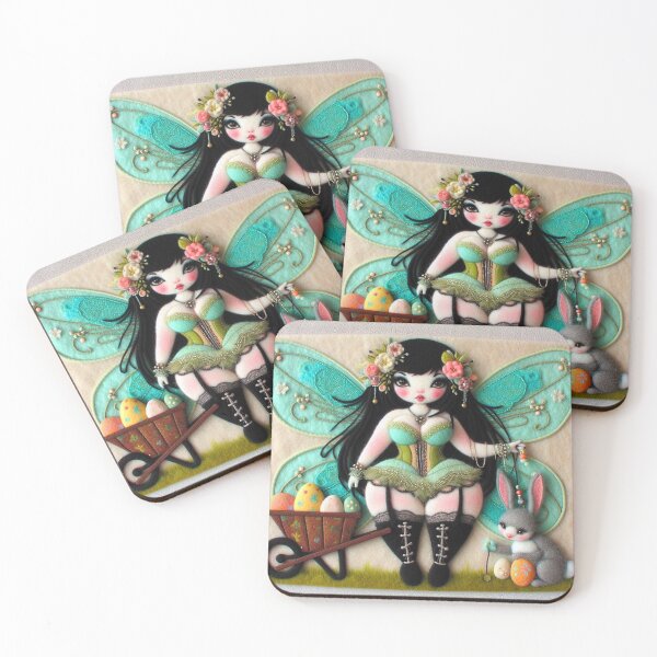 Item preview, Mint Burlesque Easter Fairy designed and sold by FairytalePress.